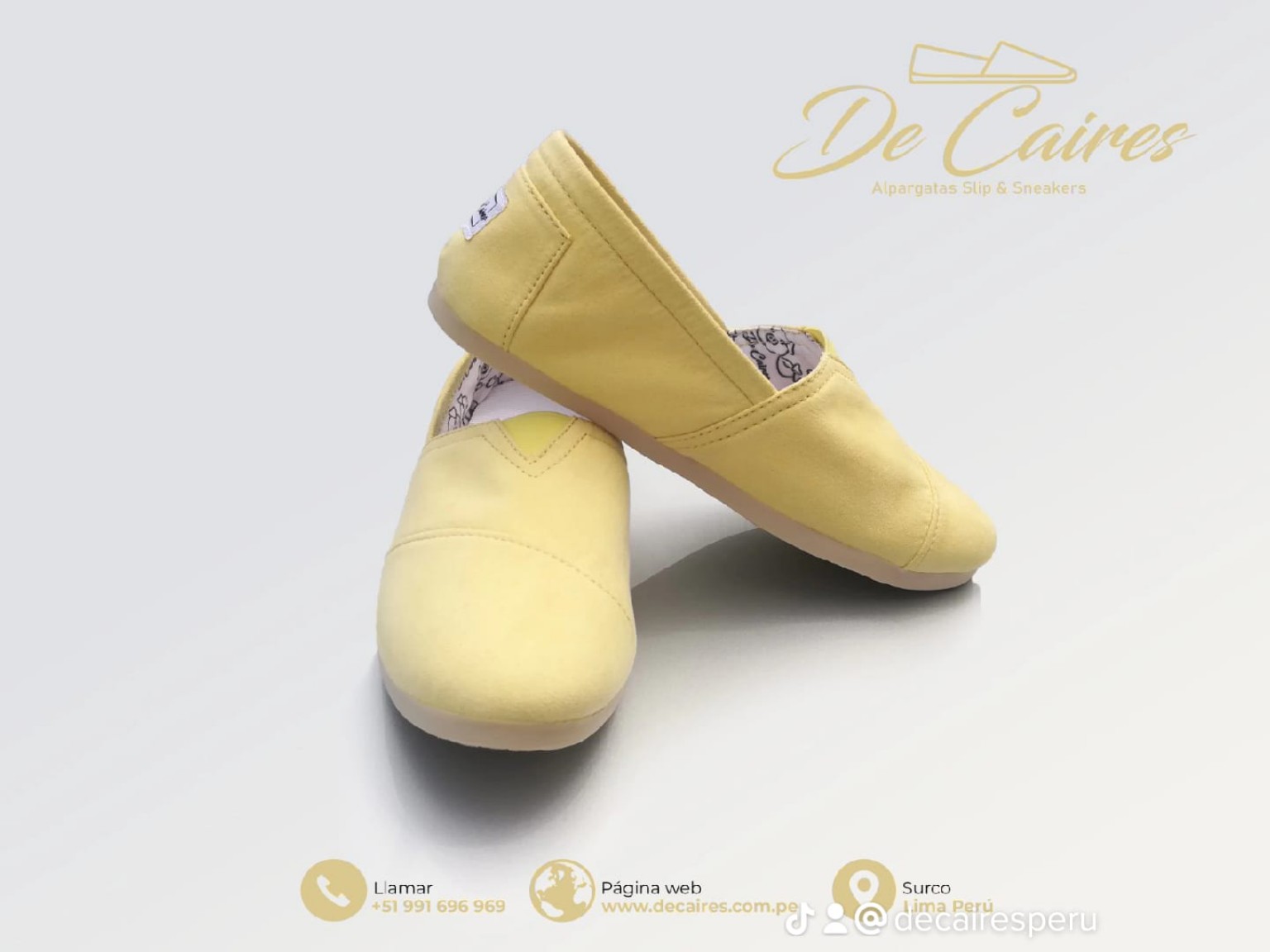 Alpargatas Amarillo De Caires
